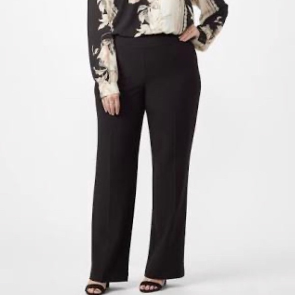 Dressbarn Stretch Black Slacks 2392 - Picture 1 of 7